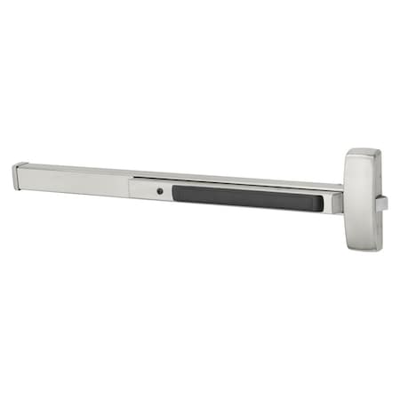 SARGENT Grade 1 Rim Exit Bar, Wide Stile Pushpad, 42-in Device, Night Latch Function, Hex Key Dogging, Satin 8804J 32D